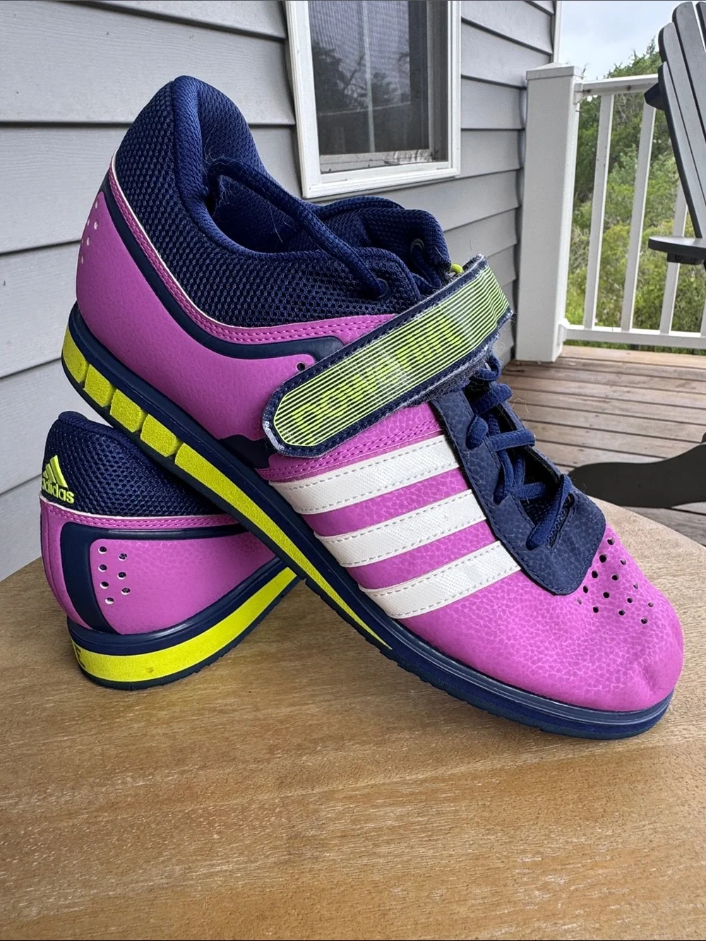 Adidas Powerlift 2.0 Women’s Weightlifting Shoes Pink Navy Size 10